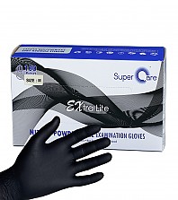 슈퍼케어 니트릴위생장갑 블랙 100p 1box S M L XL