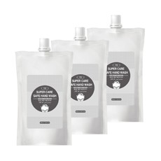 슈퍼케어 세이프 향균 핸드워시 리필 무향 450ml 3개